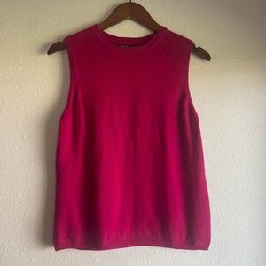 Vintage Hot Pink‎ Cashmere Sweater Vest